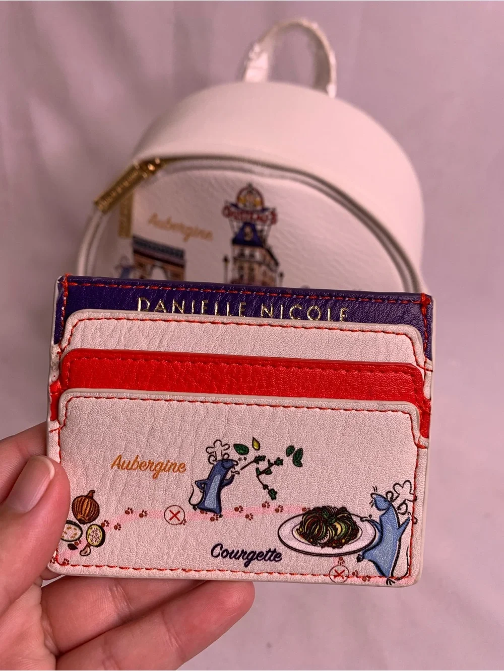 Danielle Nicole Disney Pixar Ratatouille Mini Backpack Loungefly with Card Case - Picture 2 of 11